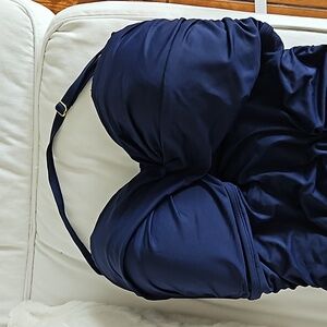 Anne Cole Torrid Navy Blue Retro Swim Dress Halter NWT 18W Size 1